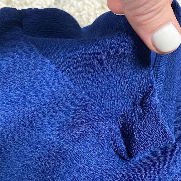 Francesca’s Navy Fit & Flare Dress Size Medium - Picture 8 of 8